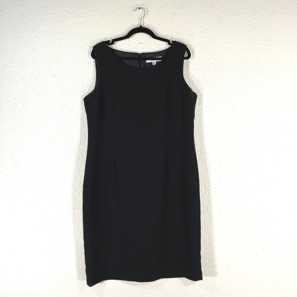 Jones Studio Separates Black Sleeveless Sheath Dress 14 81HM76X1019